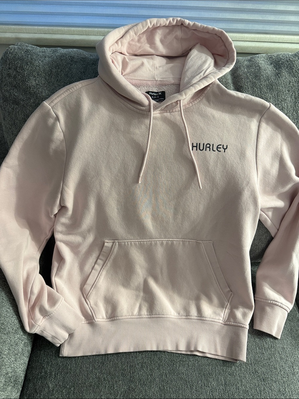 Hurley Men’s Pale Pink Crewneck Hoodie